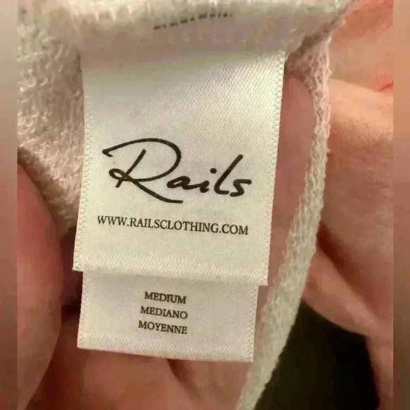 Rails Ramona Sunset Tie Dye Sweatshirt Crew Neck Terrycloth Pullover Size M - Picture 3 of 8